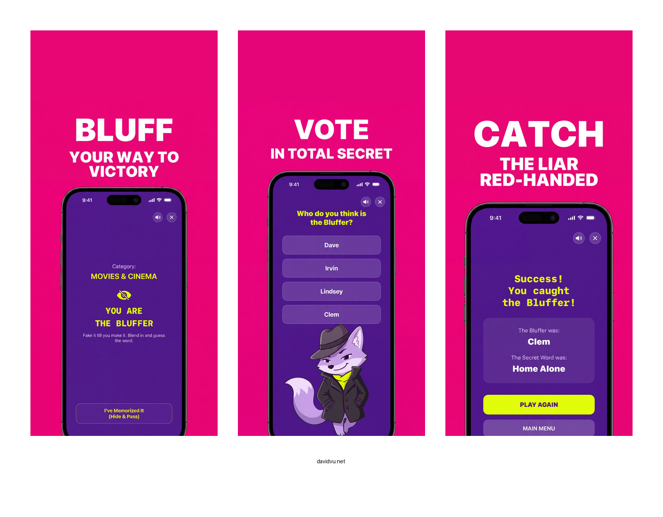 Bluffer App Showcase